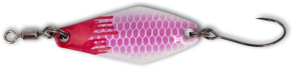 Magic Trout Bloody Zoom Spoon Lepel Pink/White 3cm (2,5g) 1 Magic Trout Bloody Zoom Spoon Lepel Pink/White 3cm (2,5g)
