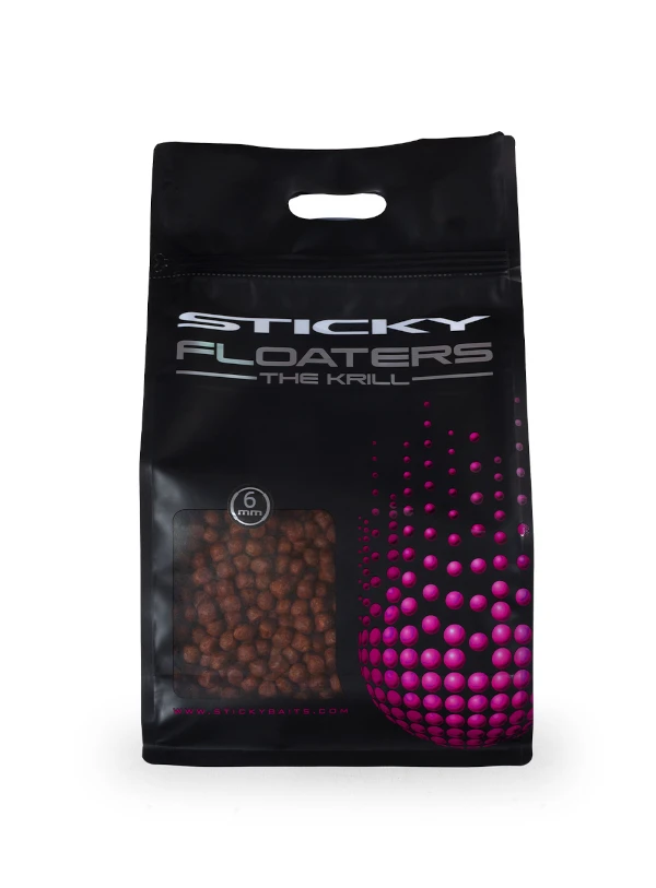 Sticky Baits Floaters - The Krill 6mm 3kg Bag 1 Sticky Baits Floaters - The Krill 6mm 3kg Bag