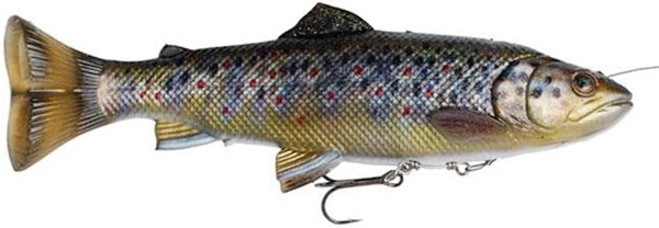 Savage Gear 4D Line Thru Pulsetail Trout 16cm, 51gr, Brown Trout 1 Savage Gear 4D Line Thru Pulsetail Trout 16cm, 51gr, Brown Trout